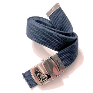 NWOT NAVY BLUE Roxy “Silver Buckle” Belt, Juniors